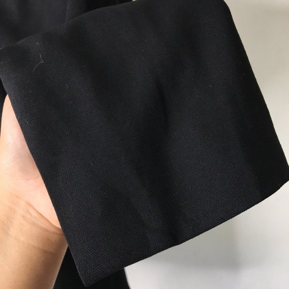 Helmut Lang Womens Black One Button Structured Jacket Blazer Size 8 Cropped - Picture 8 of 13